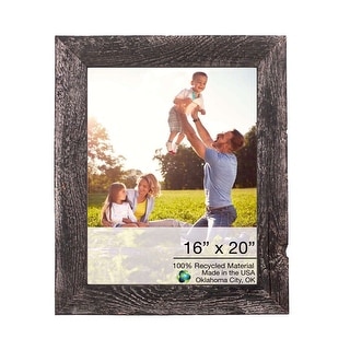 16X20 Rustic Smoky Black Picture Frame With Plexiglass Holder 16X20 Rustic Smoky Black Picture Frame With Plexiglass Holder