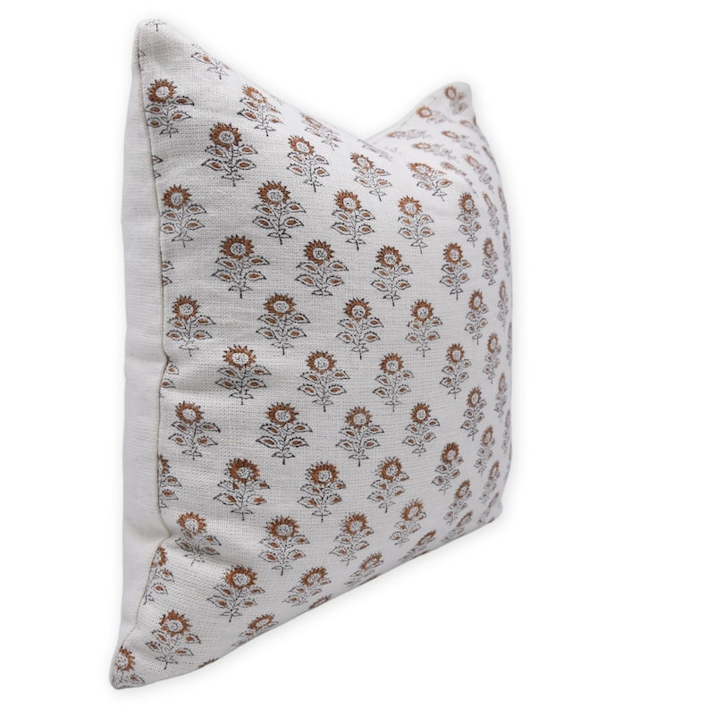 Fabdivine Linen Bohemian Block print pillow Cover