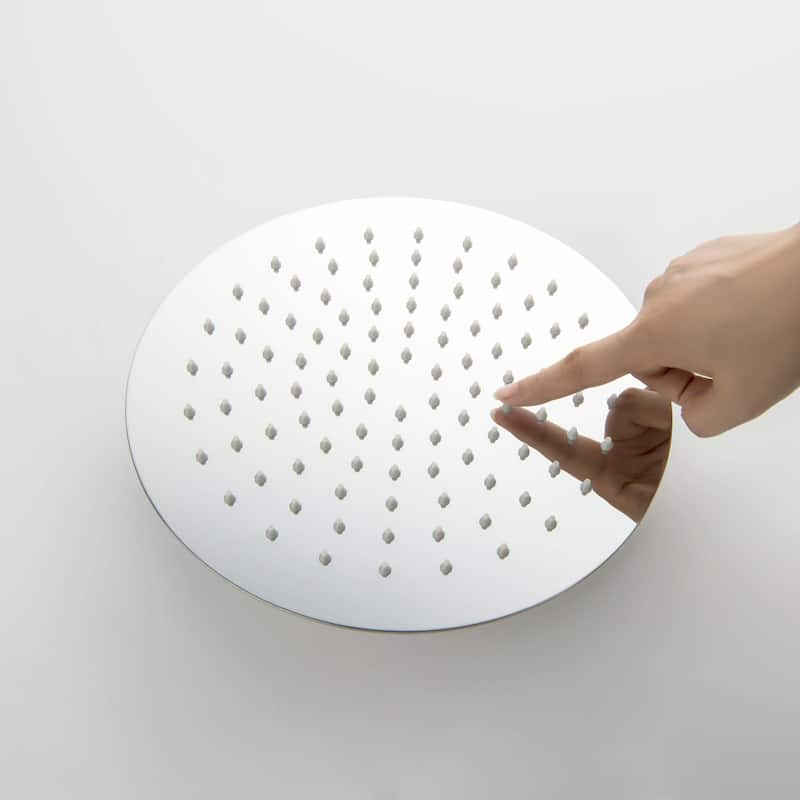 Circular 10" Metal Ultra Thin Profile Rain Shower Head 1.75 GPM