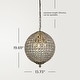 preview thumbnail 5 of 7, CraftHome Vintage Globe Crystal Chandelier in Antique Gold