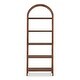 preview thumbnail 1 of 5, NADAAL STUDIOS Elrynn, Arched Wooden Bookshelf - 30"W x16"D x80"H Walnut