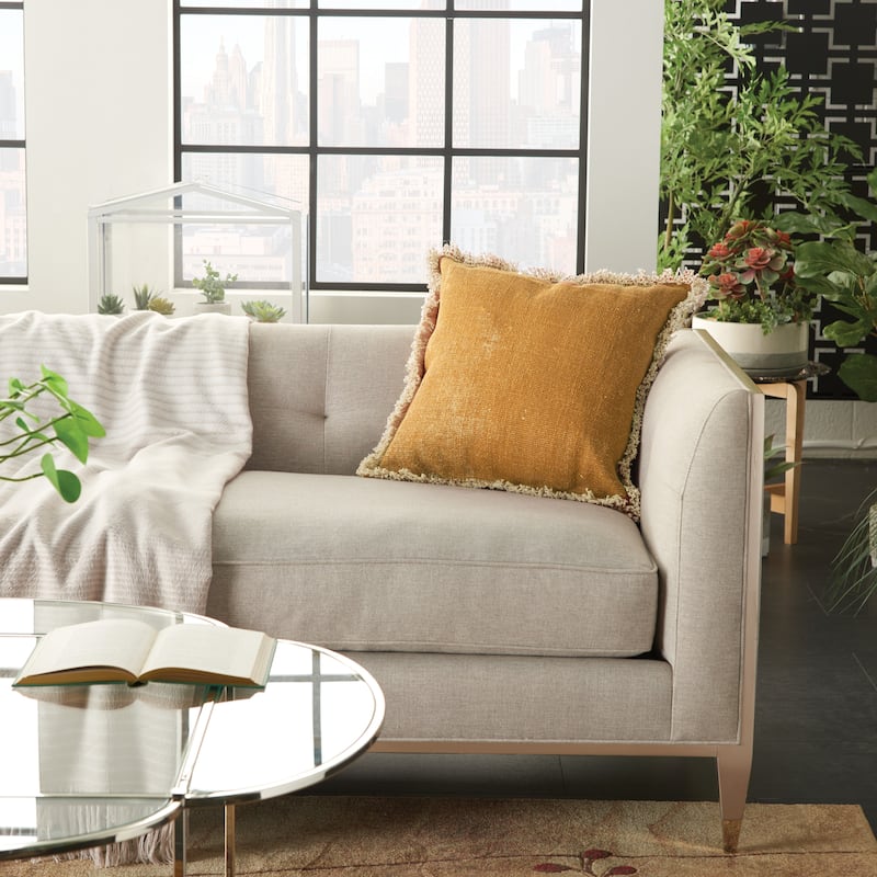 Mina Victory Stonewash Throw Pillow