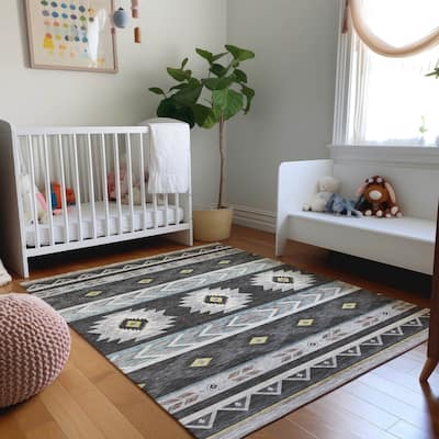 Premium Washable Super Soft Boho Tribal Mayfield Rug