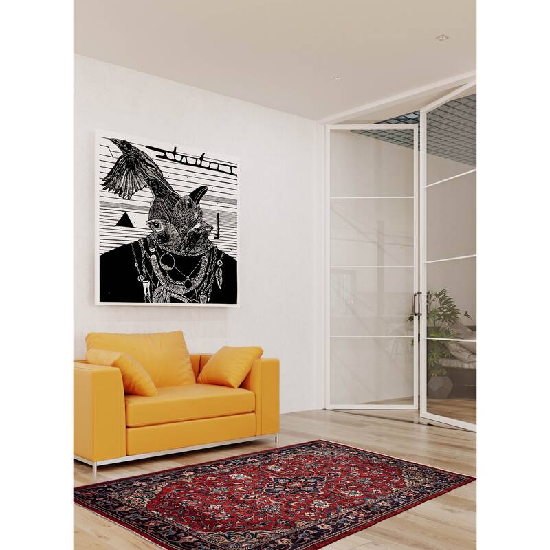 ECARPETGALLERY Hand-knotted Anadol Red Wool Rug - 4'5 x 6'11