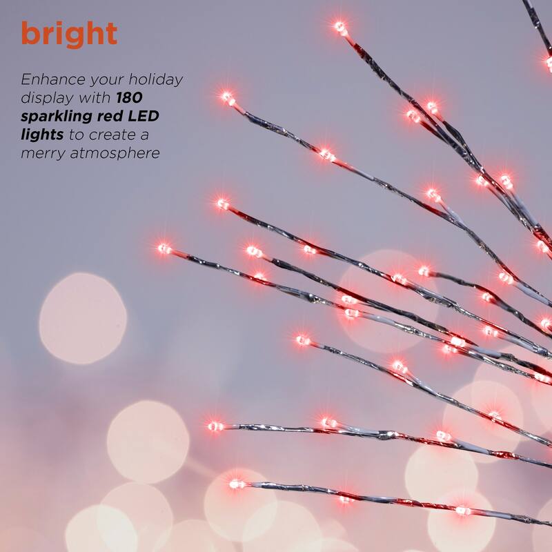 Alpine Corporation 60"H Indoor/Outdoor Artificial Christmas Tree with LED Lights