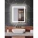 preview thumbnail 4 of 8, Captarent Collection 30x36 in. Rectangular Illuminated Integrated LED White Modern Mirror - 30 in x 2 in x 36 in