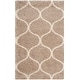 preview thumbnail 74 of 122, SAFAVIEH Hudson Shag Ogee Trellis 2-inch Thick Area Rug 3' x 5' - Beige/Ivory