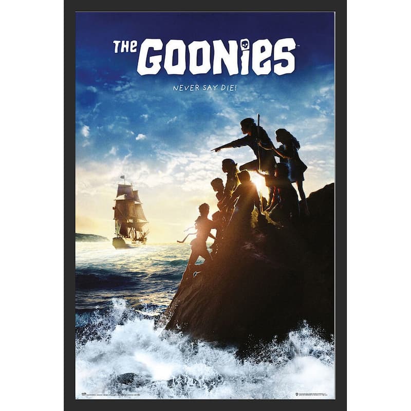Goonies - Never Say Die Framed Art Poster - 24 x 36 Inch