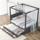 preview thumbnail 22 of 33, Upholstery Canopy Platform Bed with Trundle and Three Storage Drawers