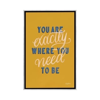 iCanvas "Encouraging Words - Exactly" by Becky Thorns Framed