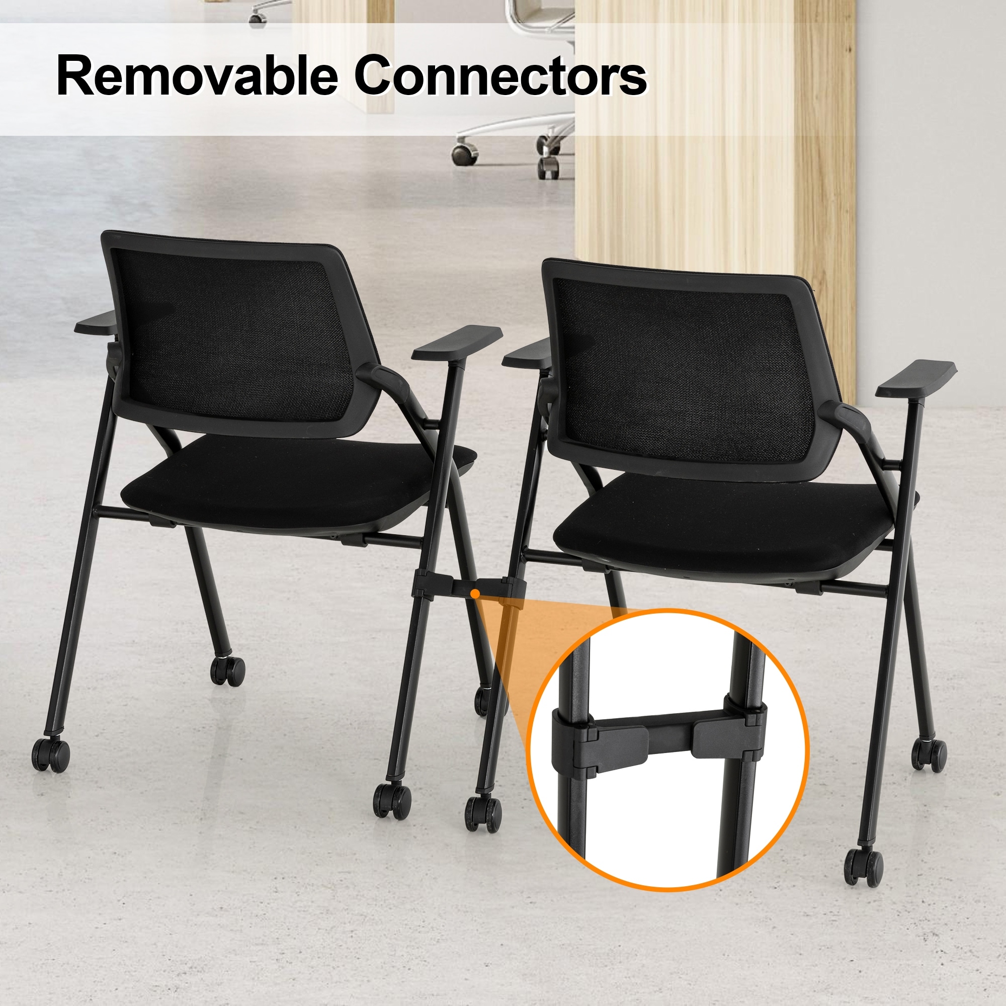 Complete Folding Desk and Chair Set Foldable Conference Table