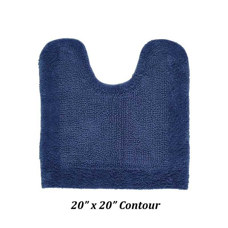 Better Trends Bath Rugs 100% Cotton Tufted Soft & Water Absorbent Bathroom Rug for Shower, Sink Bath Mats Edge Collection