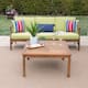 Option Teak + Green Cushion