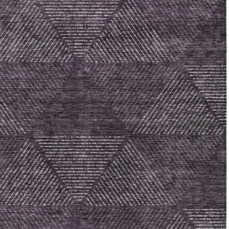 HomeRoots Geometric Transitional Rectangle Outdoor Rug
