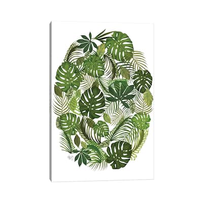 iCanvas "Tropical Oval I" by Fab Funky Canvas Print
