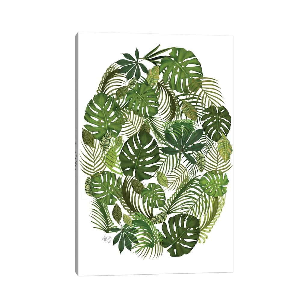 iCanvas "Tropical Oval I" by Fab Funky Canvas Print