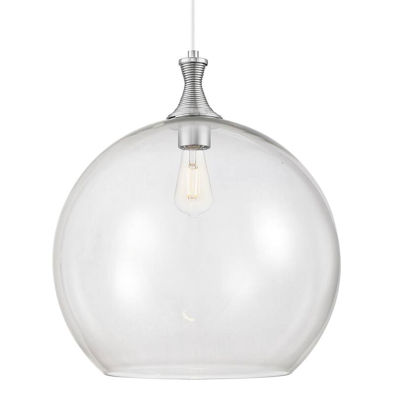 Innovations Lighting 415-1P-G122-14 Astor 14" Wide Cord Hung Pendant - Satin Nickel