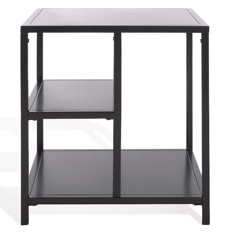 SAFAVIEH Couture Hodge Metal Accent Table - 20"W x 20"D x 22"H - Black