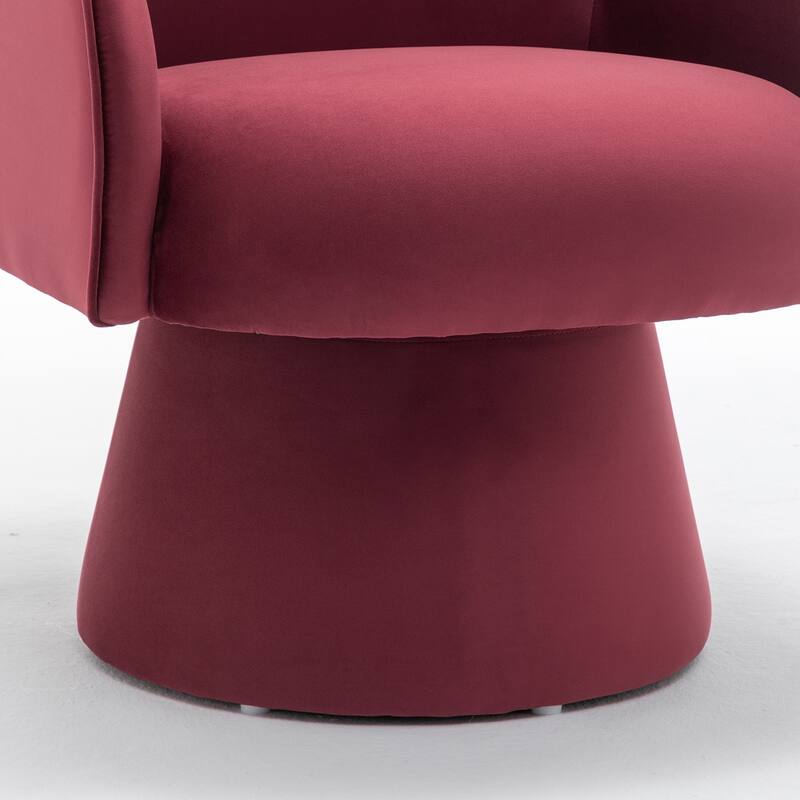 SEYNAR Modern Glam Velvet 360 Degree Swivel Armchair Set of 2
