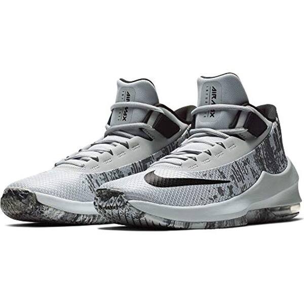 Shop Nike Men S Air Max Infuriate 2 Mid Basketball Shoe Wolf Grey