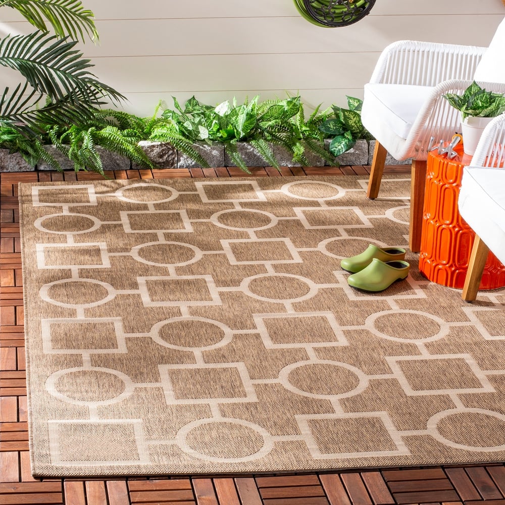 SAFAVIEH Courtyard Sharlene Indoor/ Outdoor Waterproof Patio Backyard Rug