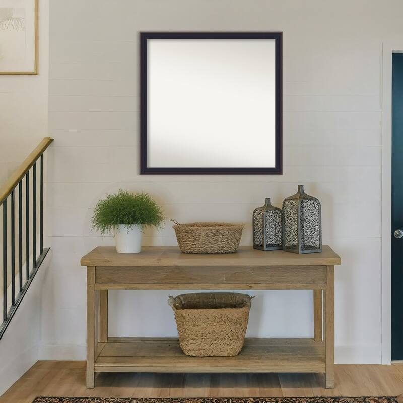 Havana Black Bronze Non-Beveled Framed Wall Mirror - Havana Black Bronze