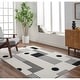 preview thumbnail 1 of 12, Pisa Transitional Abstract Area Rug Black/Gray - 4' 11" x 7'