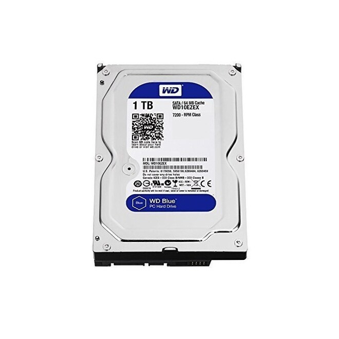 Western Digital Wd10ezex Blue 1Tb Sata-600 64Mb Buffer Internal Hard Drive For Desktop