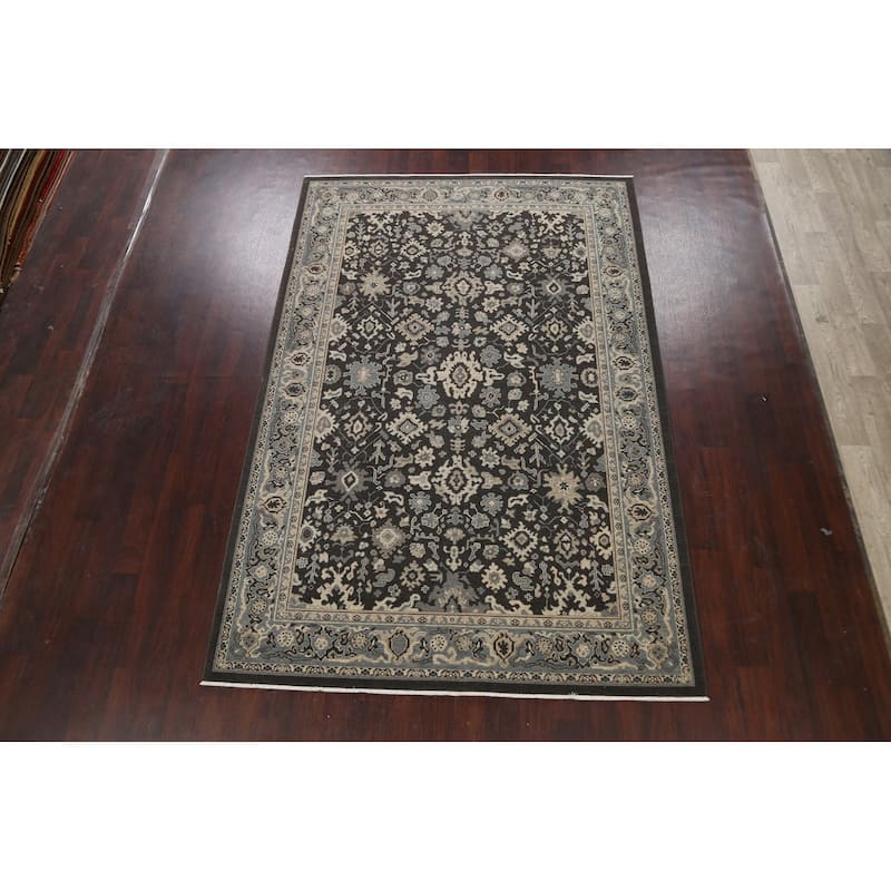 Geometric Ziegler Turkish Wool Area Rug Traditional Living Room Carpet - 6'7" x 9'10"
