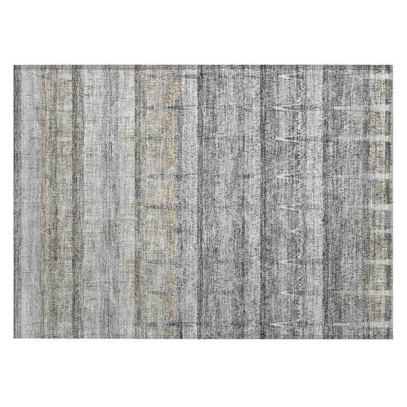 Machine Washable Indoor/ Outdoor Chantille Abstract Ombre Rug