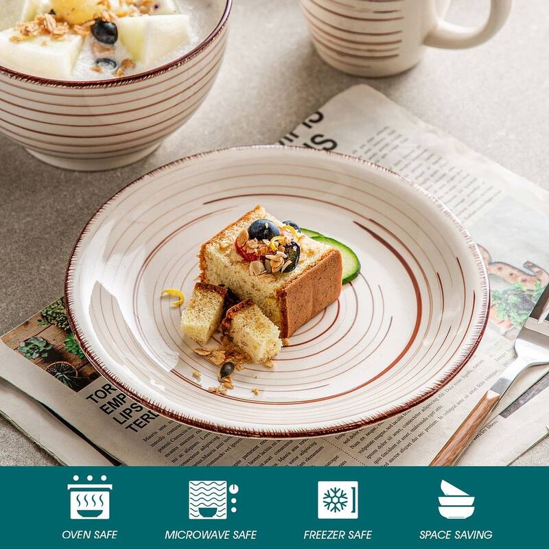 vancasso 32-Piece Exquisite Stoneware Dinnerware Set (Service for 8)