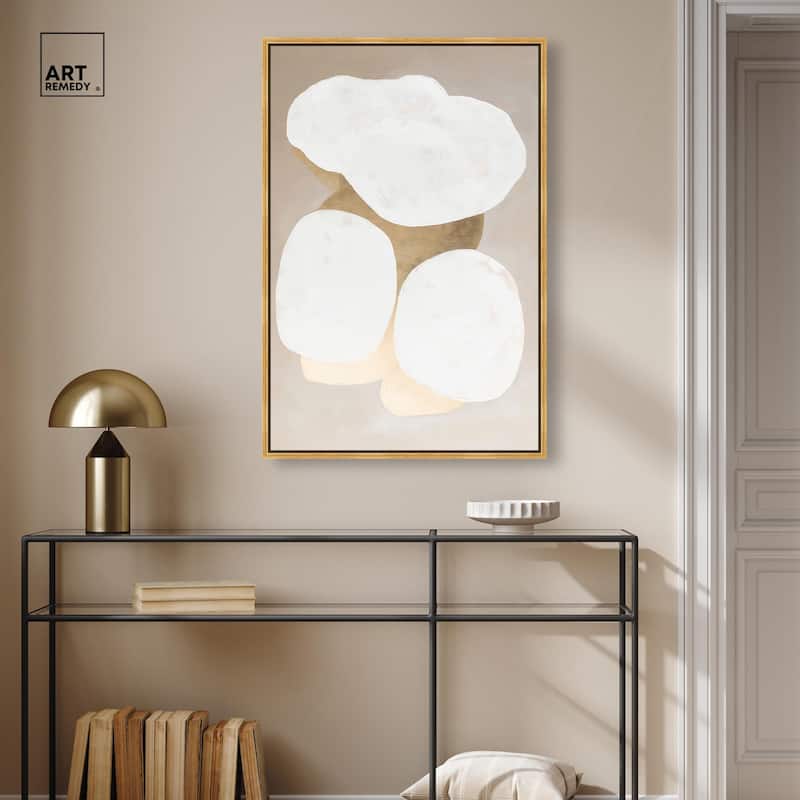 Stacked Stones II Canvas by Art Remedy