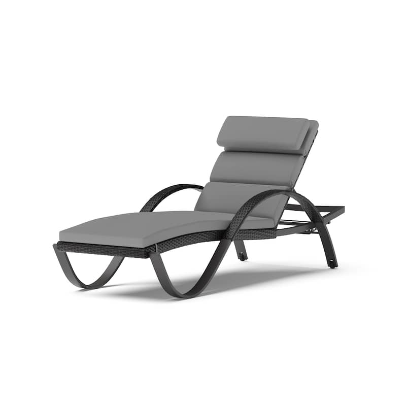 Deco 2 Aluminum Outdoor Patio Chaise Lounges Set