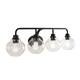 Sandrine Iron/Seeded Glass Cottage Rustic LED Vanity Light by JONATHAN Y