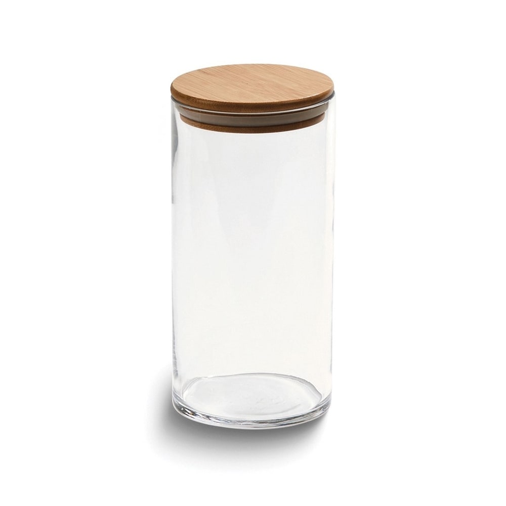 KKC Tall Glass Jar with Airtight Hinged Lid,Sealed Glass