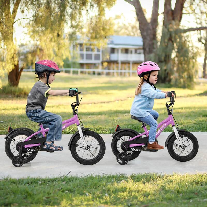 Costway 12"/14"/16"/18" Kids Bike for 3-4 Years Old Boys & Girls with