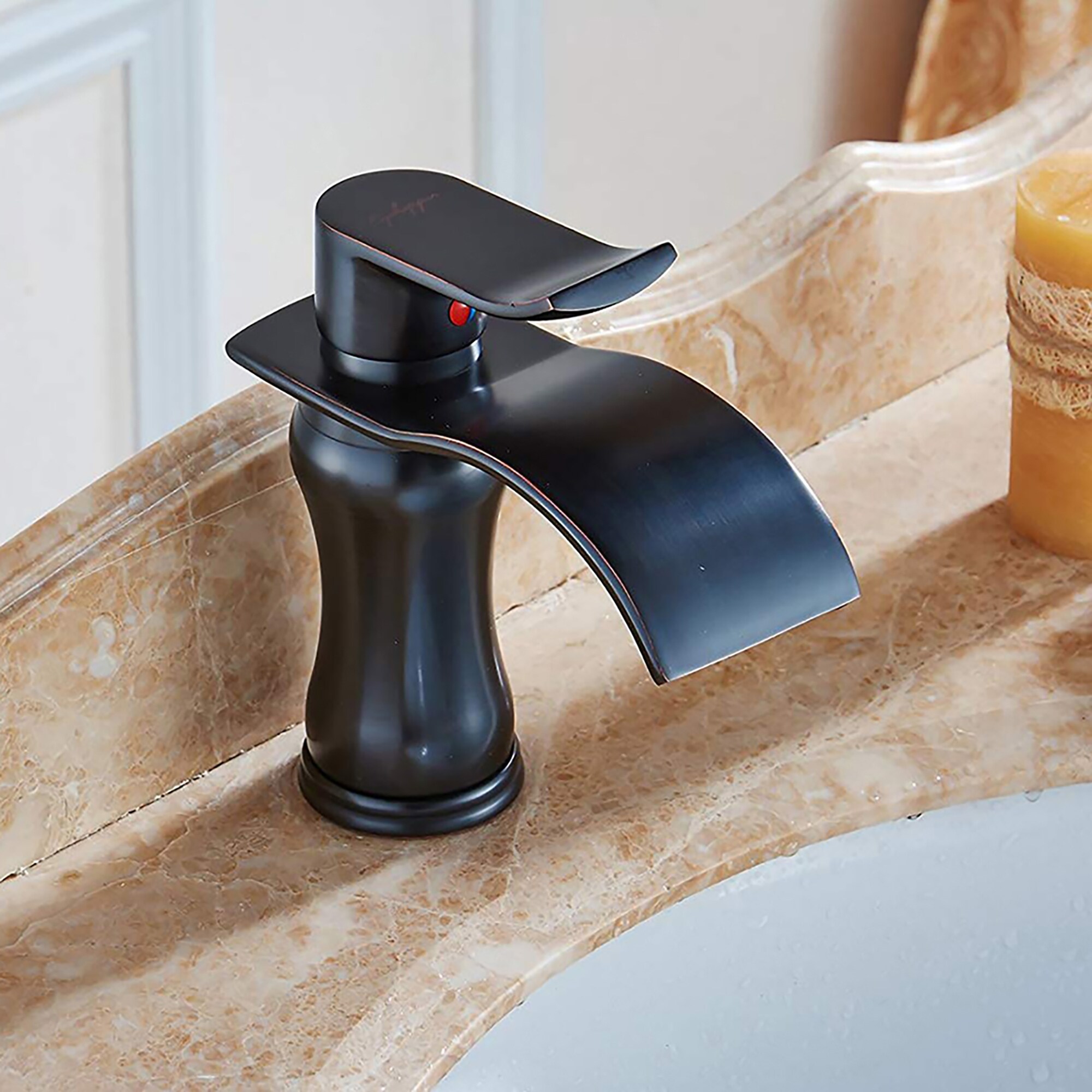 ShiSyan Bathroom Sink Faucet Basin Mixer Tap Black Oil Rubbed Bronze Brass Retro Brushed Hot and Cold Water Single Lever Basin Sink Tap Bathroom Bar Faucet ShiSyan Bathroom Sink Faucet Basin Mixer Tap Black Oil Rubbed Bronze Brass Retro Brushed Hot and Cold Water Single Lever Basin Sink Tap Bathroom Bar Faucet