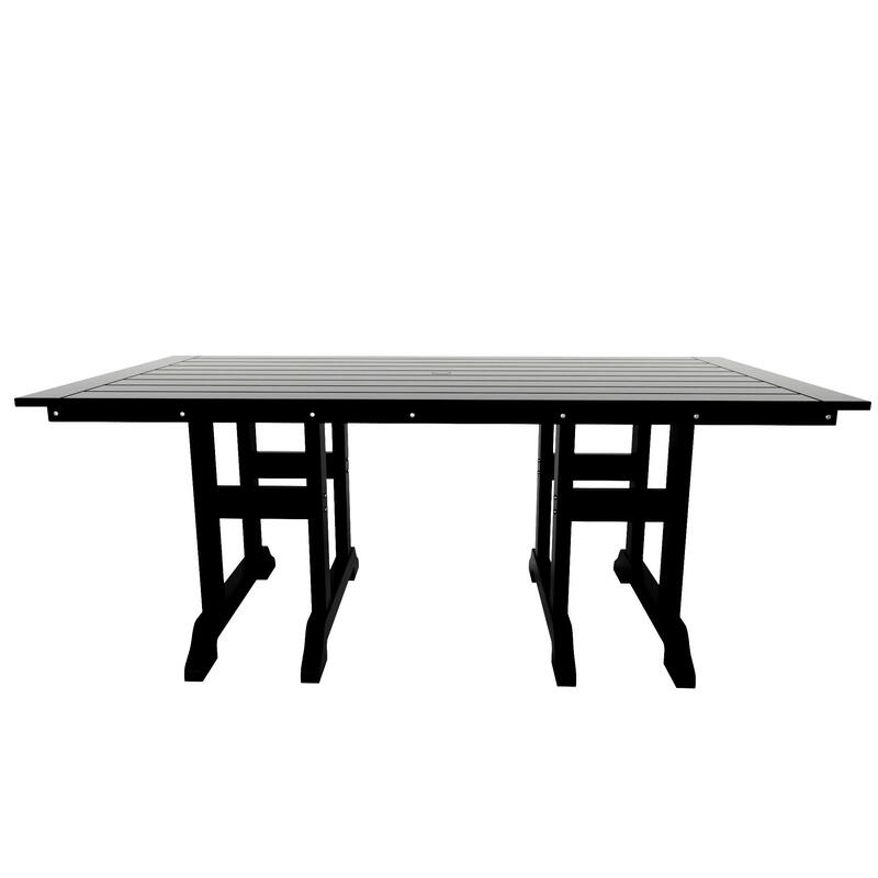 Shoreside 7-Piece Rectangular Poly Eco-Friendly All Weather Outdoor Dining Set