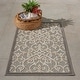 preview thumbnail 96 of 103, Nourison Aloha Transitional Scroll Indoor/Outdoor Damask Rug 2'8" x 4' - Beige/Natural