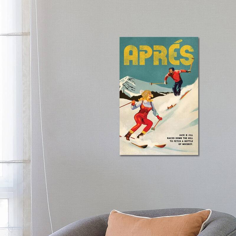 iCanvas "Apres Ski Jack And Jill Whiskey" by The Whiskey Ginger Canvas Print - 26x18x1.5