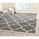SAFAVIEH Courtyard Kathy Indoor/ Outdoor Waterproof Patio Backyard Rug - 9' x 12' - Anthracite/Beige