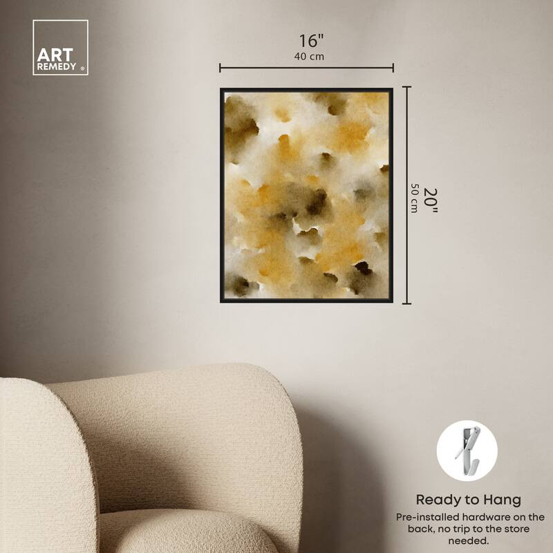 Art Remedy Granola Chocolate Chips Framed Watercolor Boho Abstracts