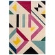 preview thumbnail 3 of 2, SAFAVIEH Handmade Fifth Avenue Treena Mid-Century Modern Wool Rug 4' x 6' - Ivory/Multi - Rectangle
