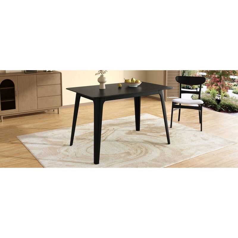Roomfitters 47" Rectangular Dining Table with Solid Rubberwood Legs and Scratch-Resistant Top