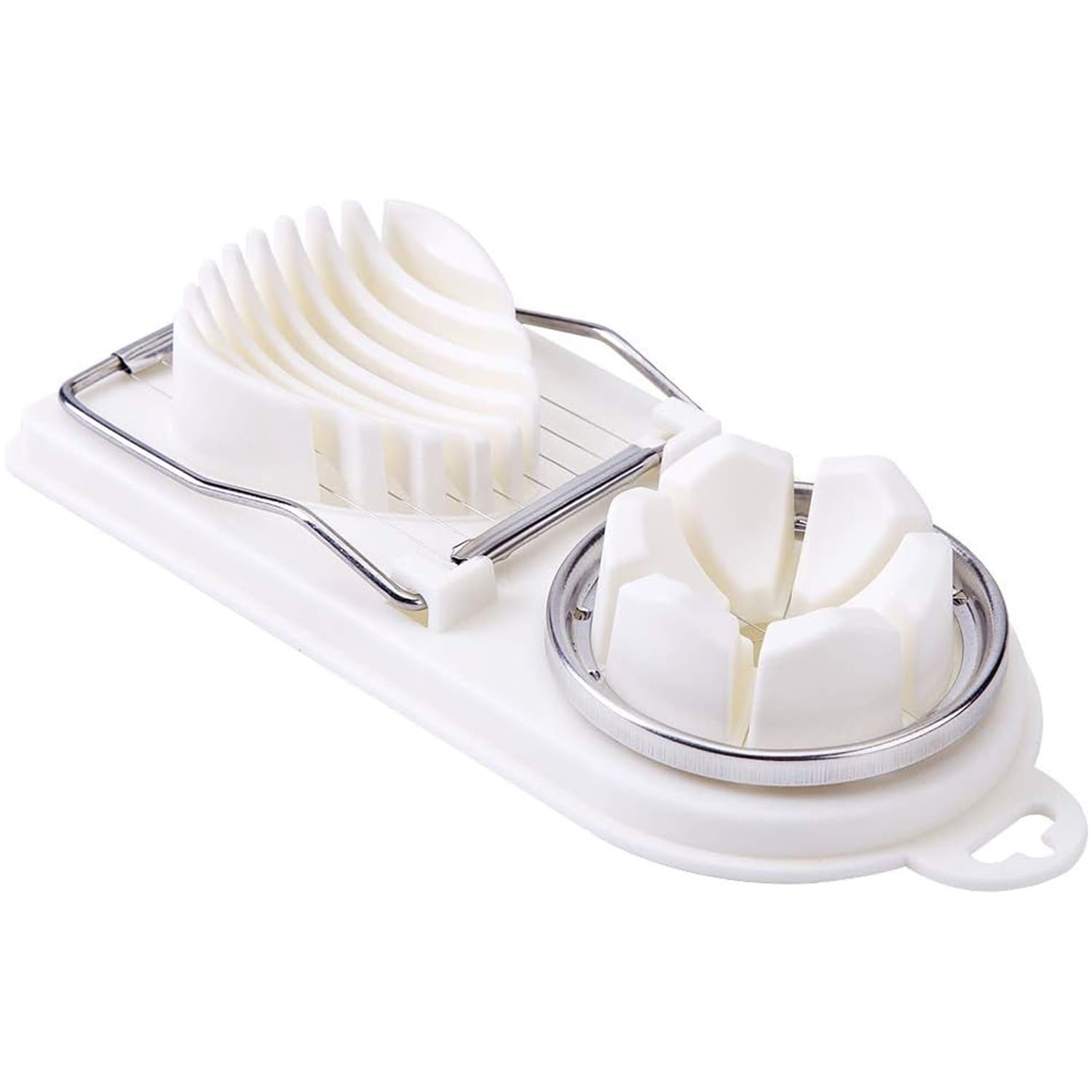2-in-1 Stainless Steel Egg Slicer Cutter & Vegetable Cutter