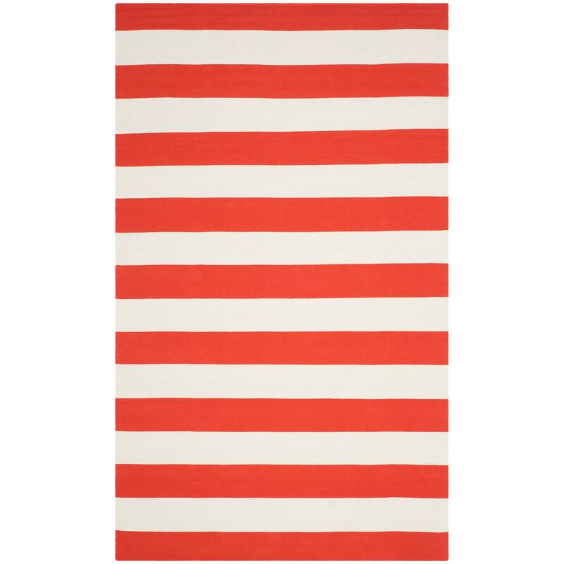 SAFAVIEH Handmade Montauk Caspian Stripe Cotton Flatweave Rug