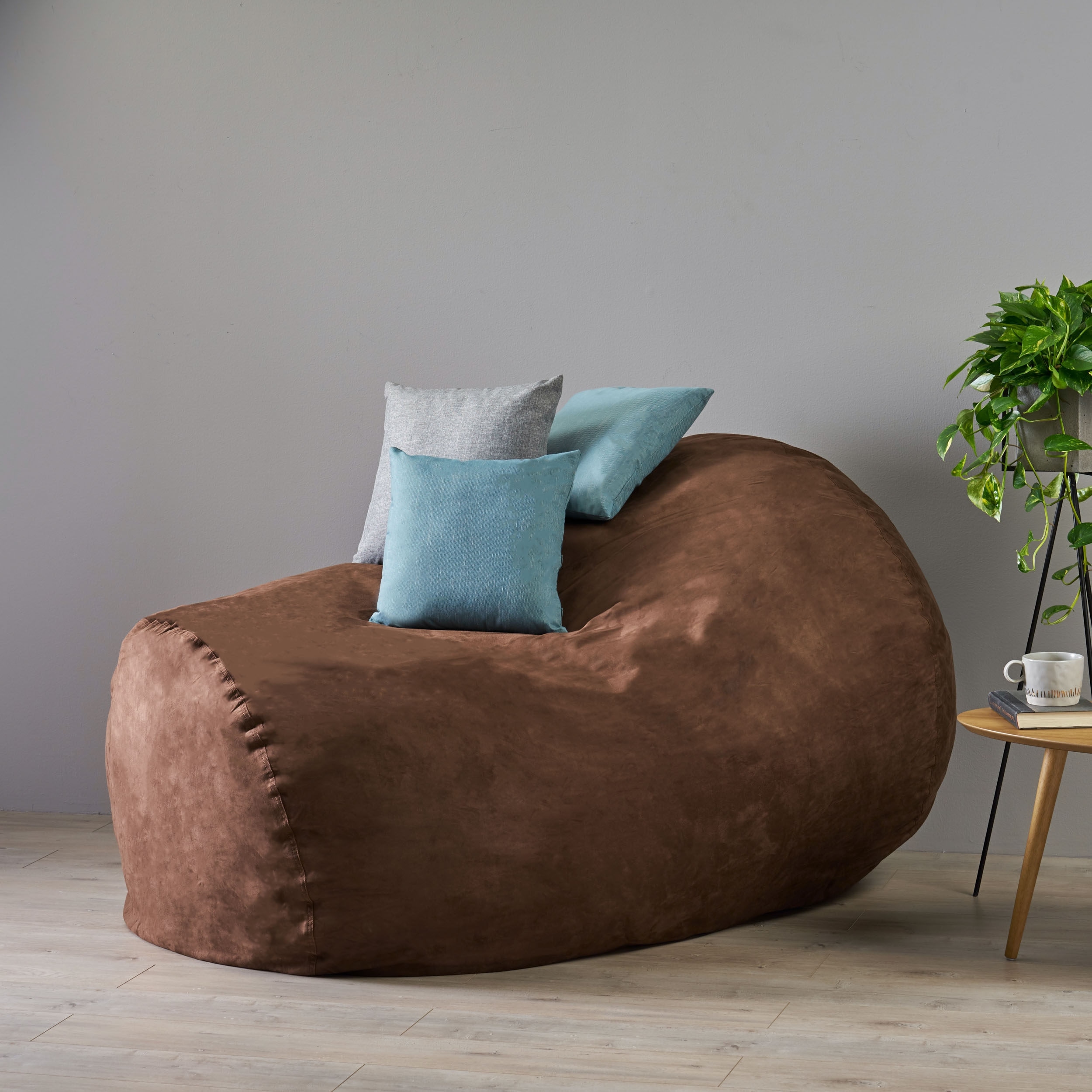 Suede bean bag chair hot sale