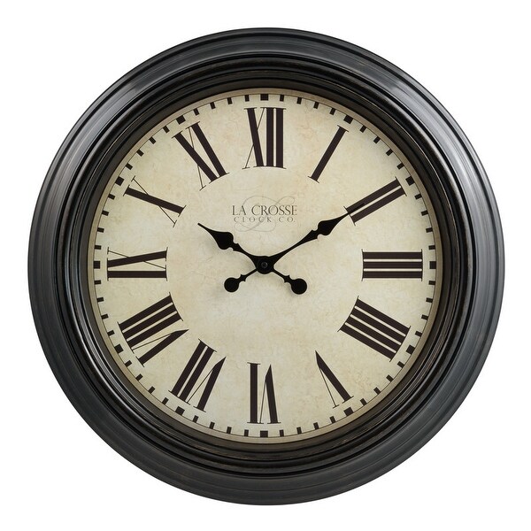 Large Outdoor Garden Wall Clock Open Face Antique Roman Numeral Round 16"/23" 