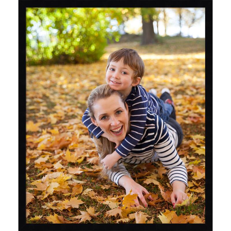 Svelte Clay Grey Framed Picture Frame, Photo Frame - 20x24 - Svelte Noir Black