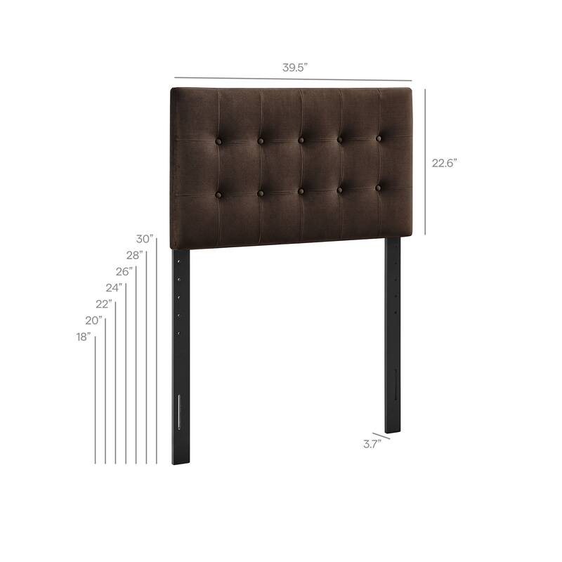 Emily Biscuit Tufted Performance Velvet Headboard